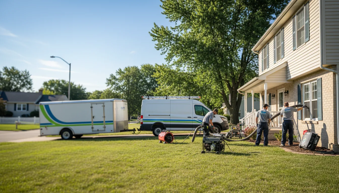Flooded Basement Restoration And Cleanup With Repair in Shelby, IN near me